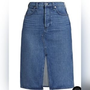 Rag & Bone High waisted Midi Denim Skirt size  28 NWT